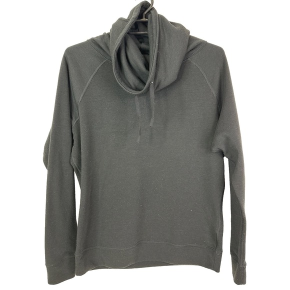 Nike Dri FIT Top Women's Medium Cowl Neck‎ Pullover Hoodie Sweatshirt Black - Picture 1 of 11